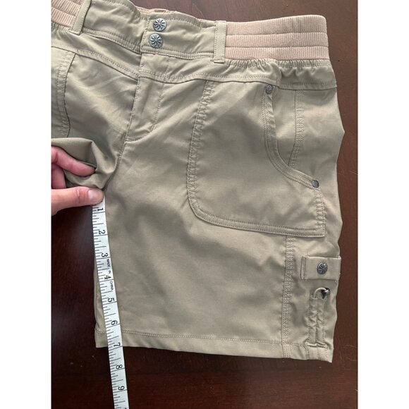 Athleta Shasta Quick Dry Utility Hiking Shorts in Tan Size 8 - Picture 10 of 10